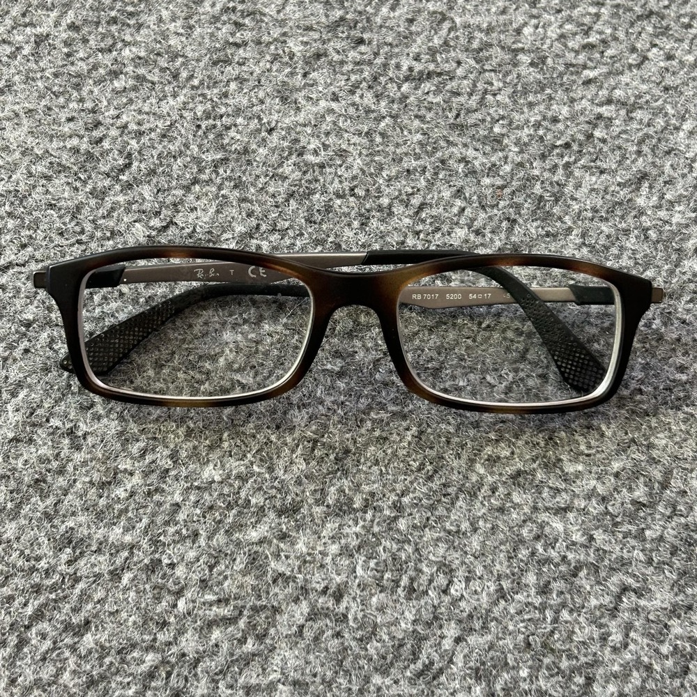 Ray-Ban RB7017 5200 Eyeglasses Frames 54-17-145 Tortoise Havana Gunmetal